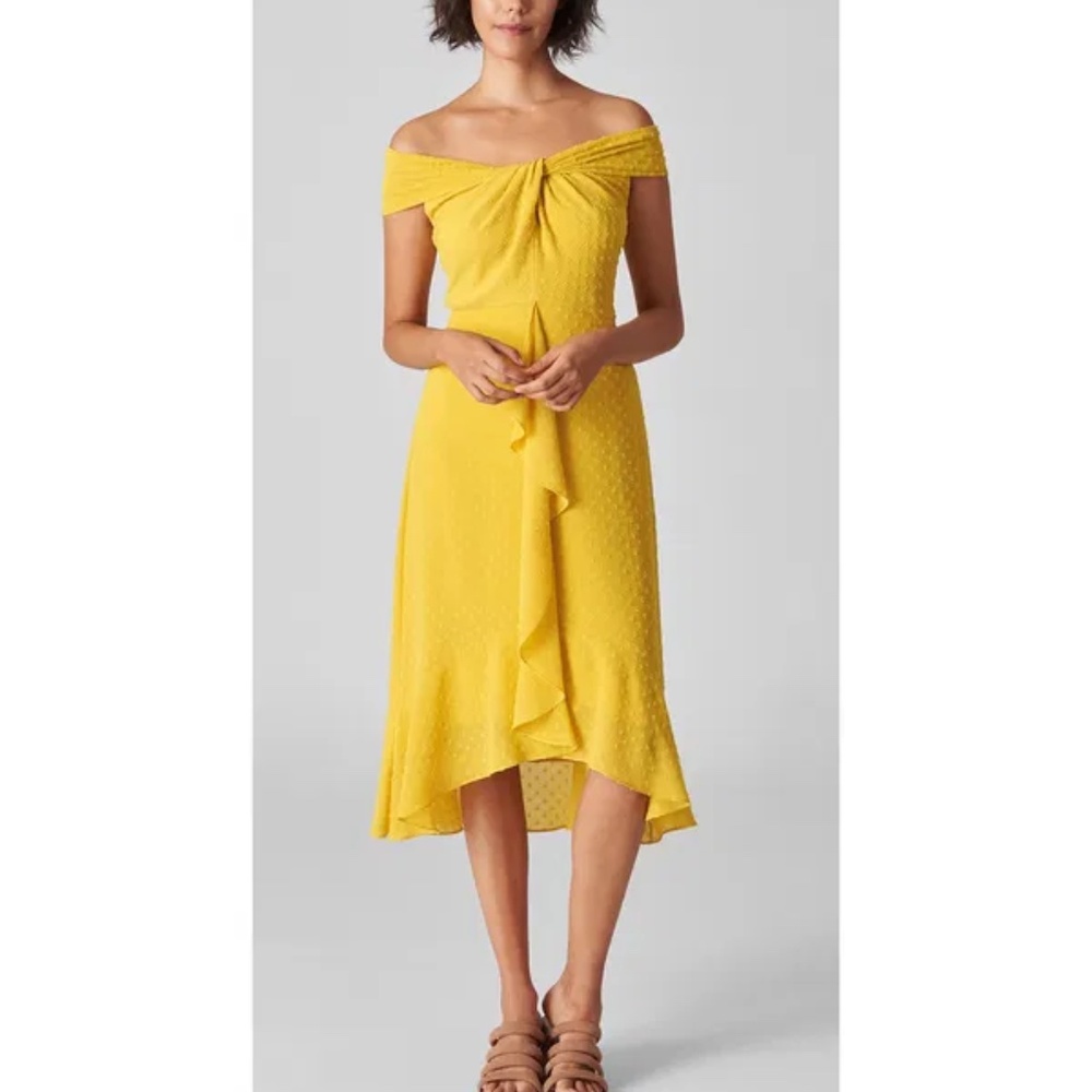 Whistles Eriko Dobby Bardot Dress